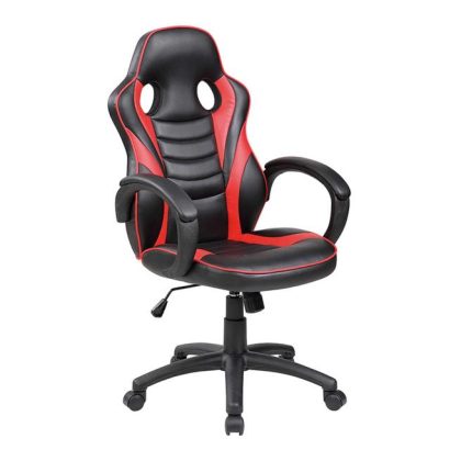 Gaming- & Büro-Stuhl "Student", schwarz-rot
